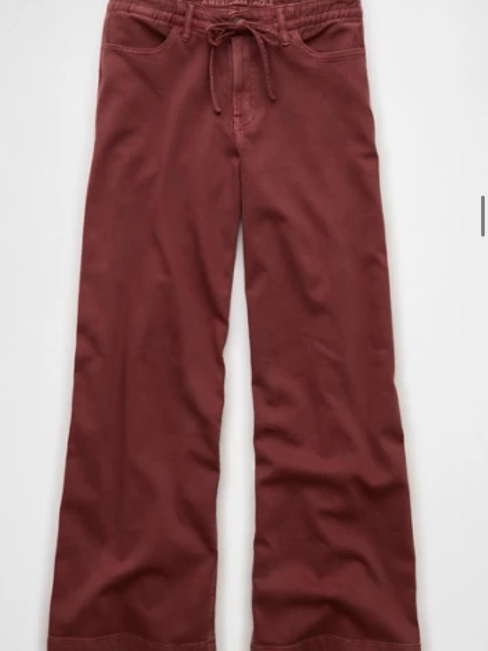 American Eagle Outfitters Ultra Wide-Leg Drawstring Pants - Rust
